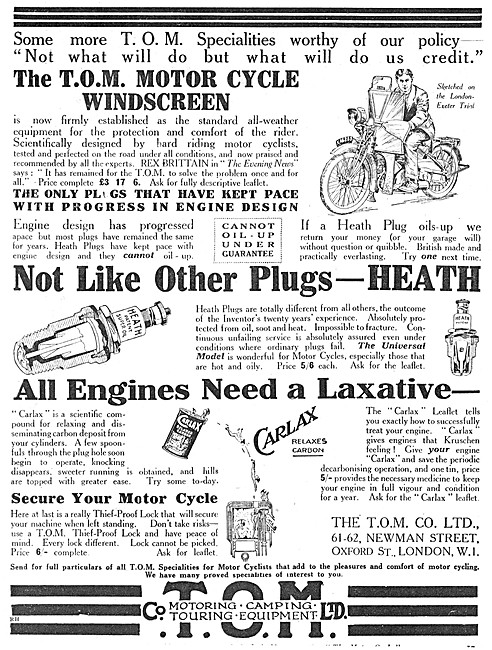 T.O.M. Motorcycle & Sidecar Windscreens - TOM Carlax Decoke      