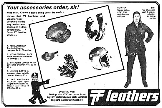 TT Leathers Motor Cycle Clothing                                 
