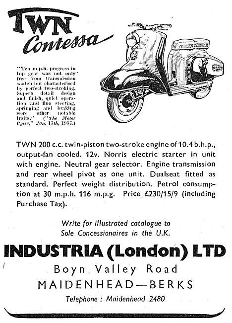 1957 TWN Contessa Motor Scooter                                  