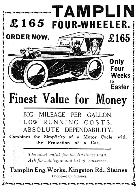 The Tamplin Four-Wheeler Car 1921                                