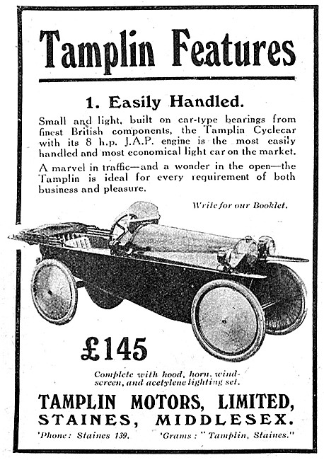 1921 Tamplin-JAP Light Car                                       