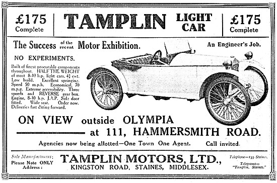 1921 Tamplin Light Car                                           