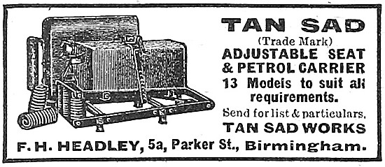 Tan Sad Motor Cycle Panniers & Petrol Carriers                   