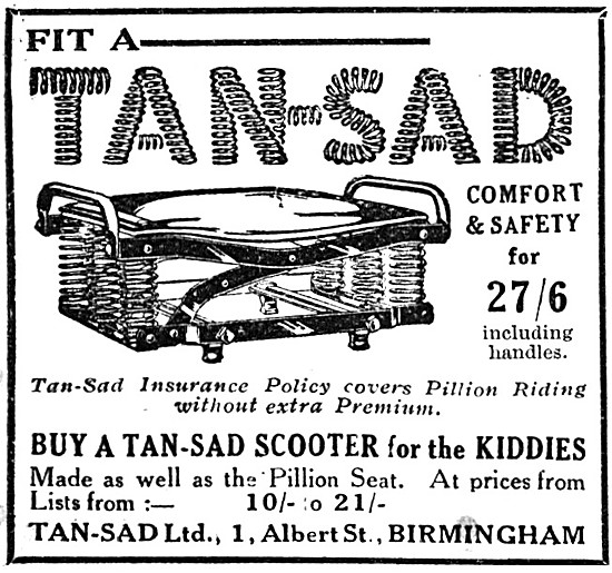 Tan-Sad Pillion Seat - Tan-Sad Childrens Scooter                 