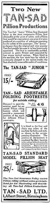 Tan Sad Motor Cycle Accessories - Tan-Sad Pillion Seats          