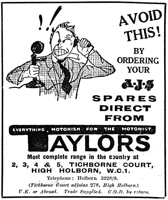 Taylors Of Kingston Motor Cycle Sales. 2-5 Tichborne Court. Holbo