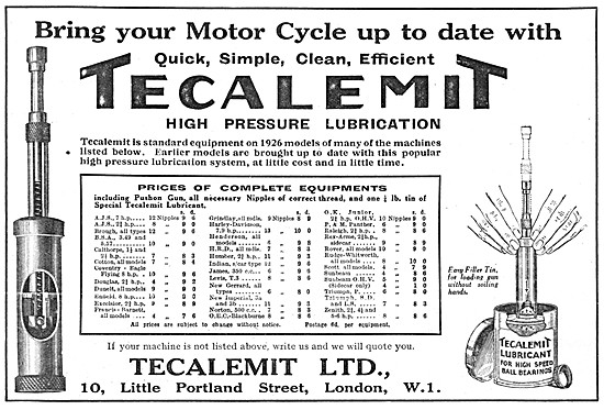 Tecalemit Motor Cycle Lubrication Tools - Tecalemit Grease Guns  