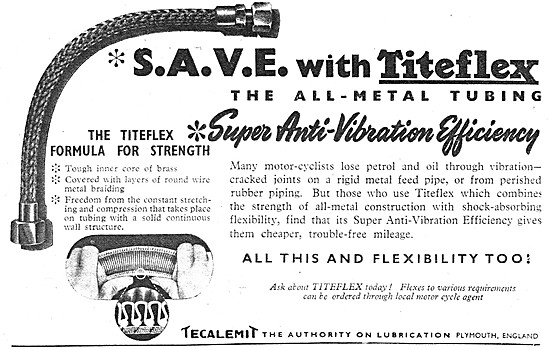 Tecalemit Titeflex All-Metal Flexible Tubing                     