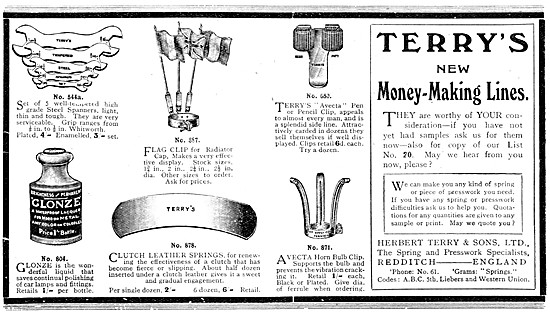 Terrys Presswork Products & Motor Novelties. - Terrys Glonze     