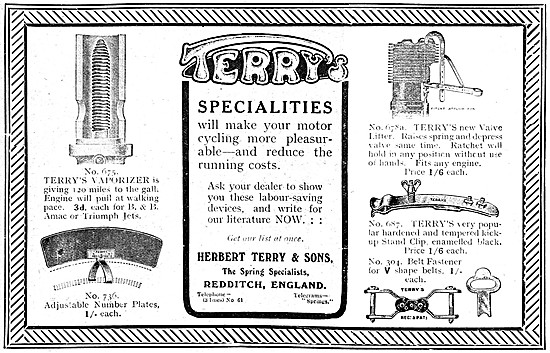 Terrys Motor Cycle Accessories - Terry Springs & Presswork       