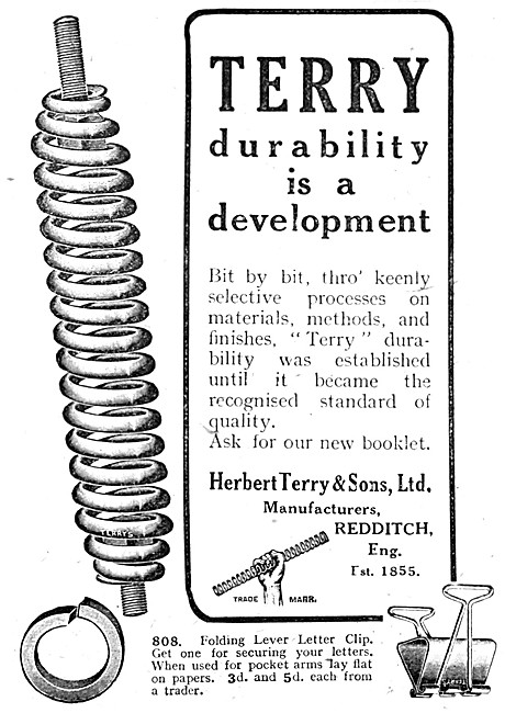 Terrys Aero Valve Springs & Pressed Steel Parts                  