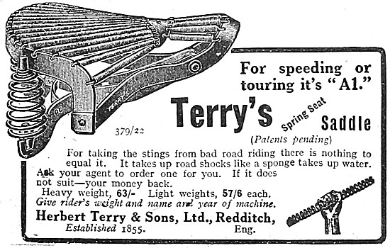 Terrys Spring Seat Motor Cycle Saddles                           