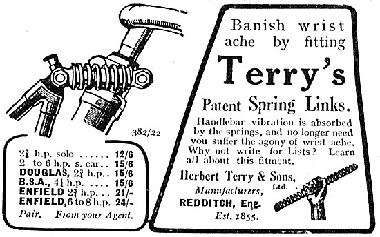 Terrys Motorcycle Handlebar Spring Links                         