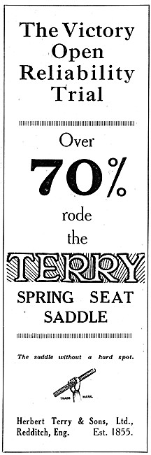 Terrys Spring Seat Saddles 1926                                  