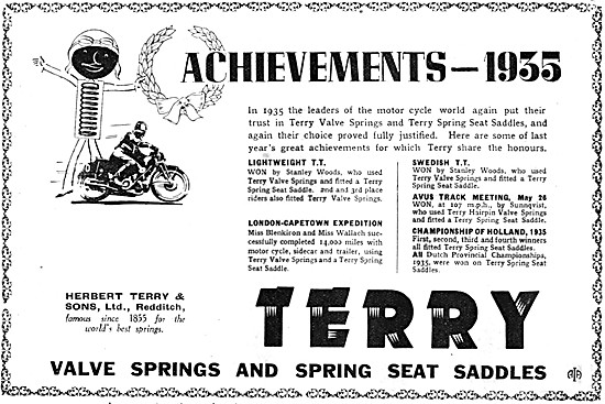 Terrys Valve Springs & Spring Seat Saddles 1936                  
