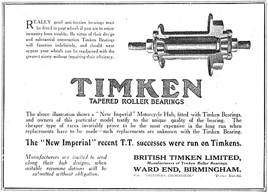 British Timken Tapered Roller Bearings                           