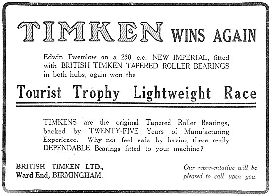 British Timken Bearings                                          