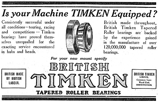 British Timken Bearings                                          