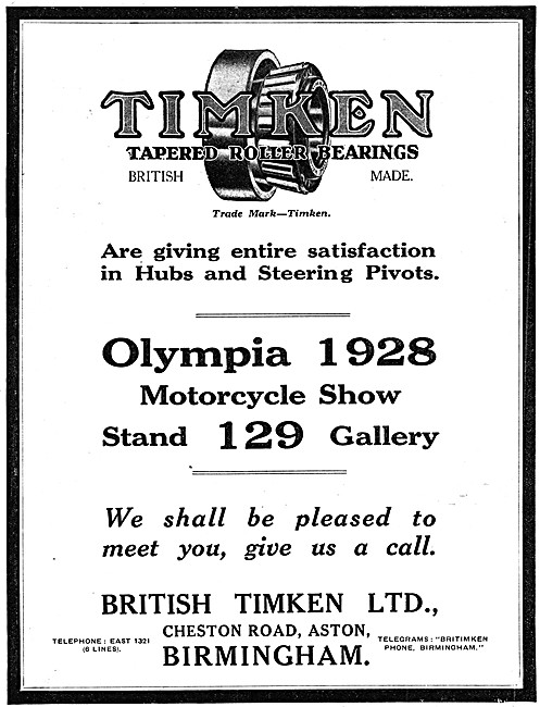 British Timken Tapered Roller  Bearings                          
