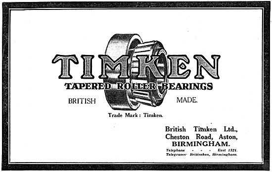 British Timken Tapered Roller Bearings                           