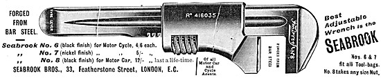 Seabrook Adjustable Wrenches                                     