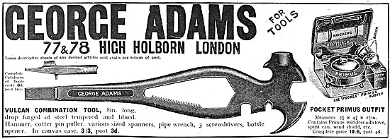 George Adams Tools - Vulcan Combination Tool 1912                