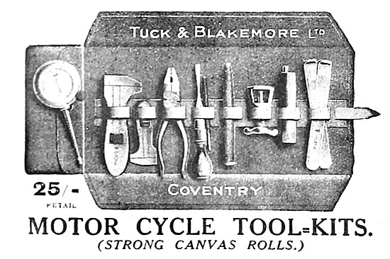 Tuck & Blakemore Motor Cycle Tool Kits - Tool Rolls              