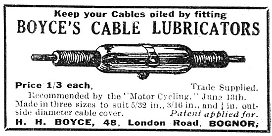 Boyce's Cable Lubricators                                        