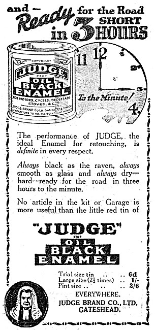 Judge Oil Black Enamel 1926                                      