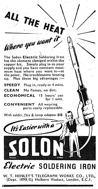 Solon Electric Soldering Iron 1938                               