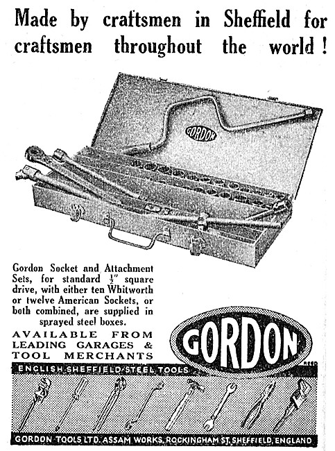Gordon Tools - Gordon Socket Sets - Gordon Spanners              