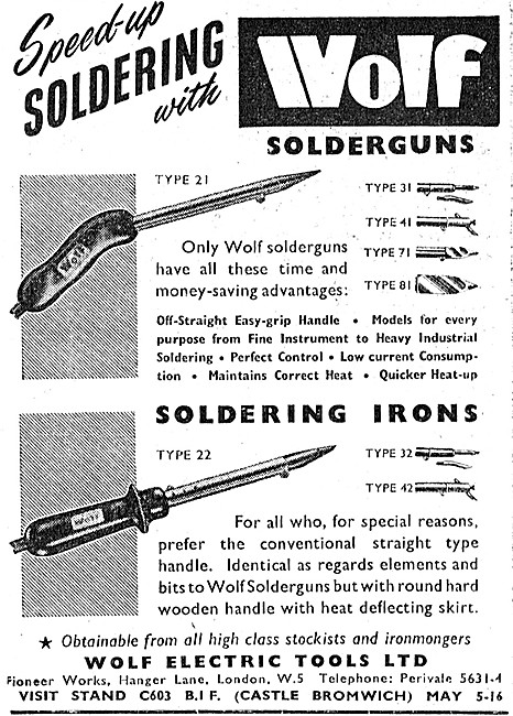 Wolf Soldering Irons & Solderguns                                