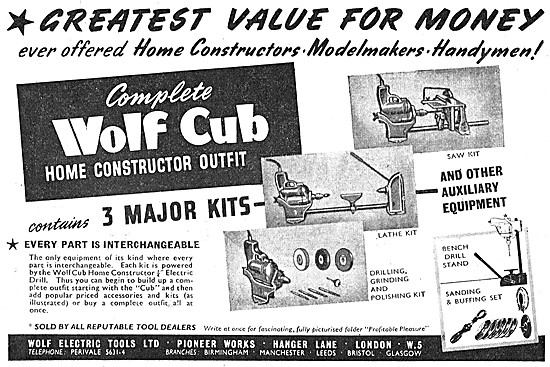 Wolf Electric Tool Kits 1952                                     