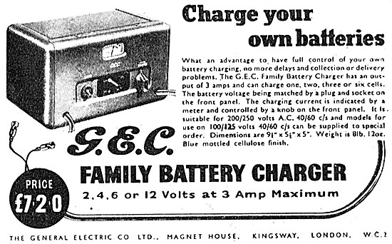  General Electric G.E.C. Battery Charger                         