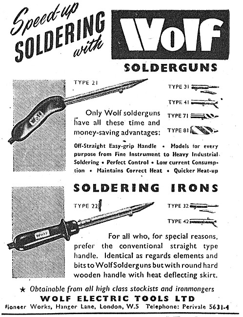 Wolf Electric Tools - Wolf Type 21 Soldergun - Wolf Soldering Iro