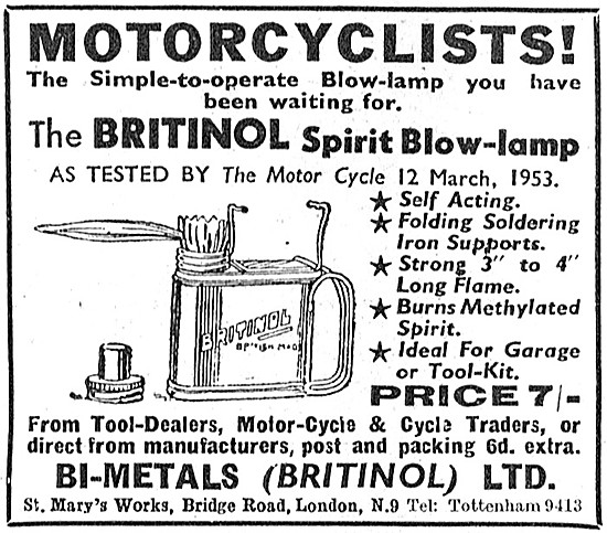 Britinol Spirit Blow-Lamp                                        