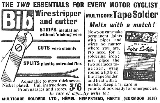BIB Wire Strippers & Cutters - BIB Tape Solder                   