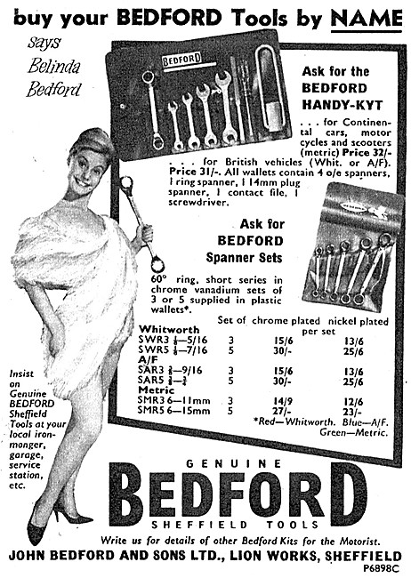 Bedford Sheffield Tools - Bedford Spanners                       