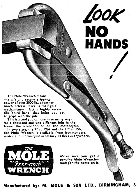 Mole Grips - Mole Wrenches - Mole Self-Grip Wrench               