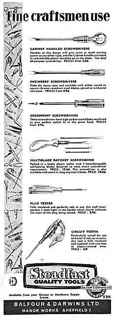 Balfour & Darwins Steadfast Tools                                