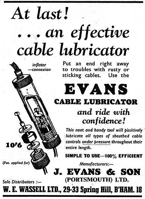 Evans Cable Lubricator                                           
