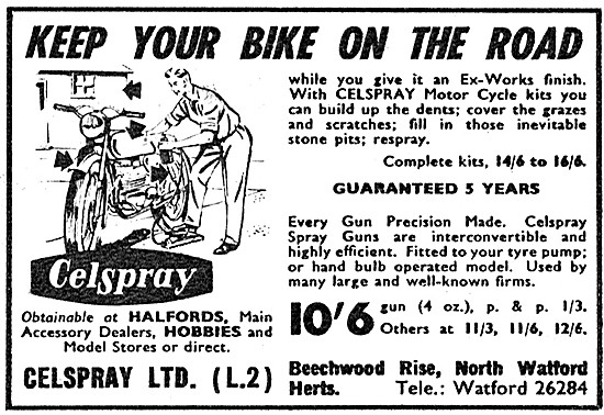 1964 Celspray Paint Spraying Kit                                 
