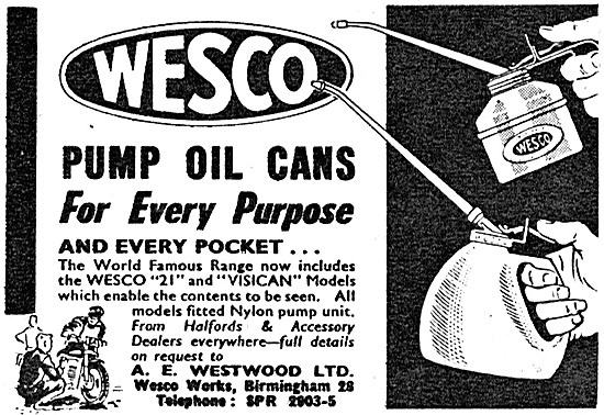 Wesco Pump Oil Cans                                              