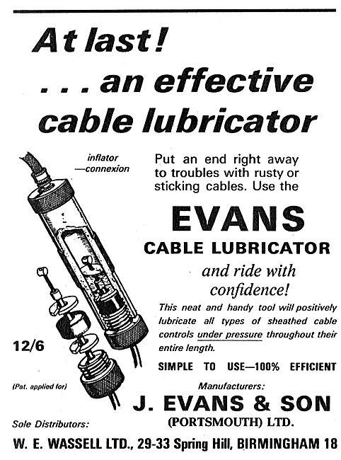 Evans Cable Lubricator                                           
