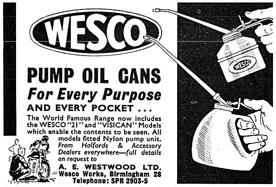 Wesco Pump Oil cans                                              