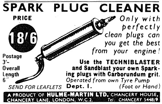 Hulme-Martin Techniblaster Spark Plug Cleaner -                  
