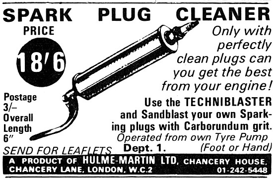 Hulme-Martin Techniblaster Spark Plug Cleaner                    