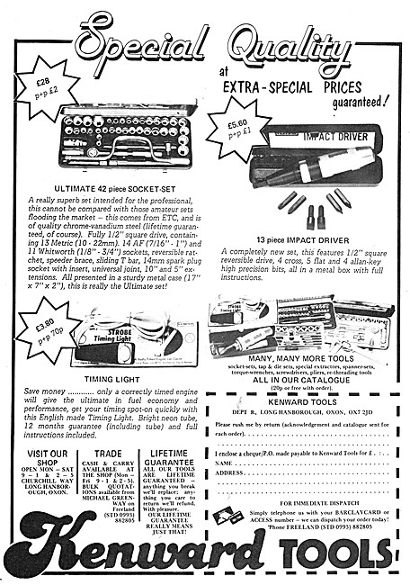 Kenward Tools Socket Sets                                        