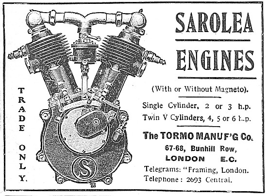 Tormo Sarolea Motor Cycle Engines                                