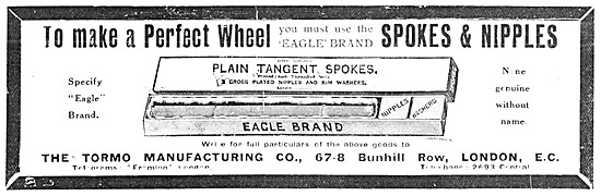 Tormo Eagle Brand Cycle & Motor Cycle Spokes                     